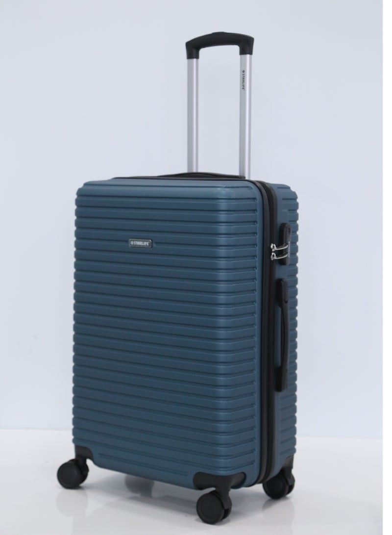 STARLIFE 3 Piece ABS Hard side Trolley Luggage Set Spinner Wheels with Number Lock - Image 3