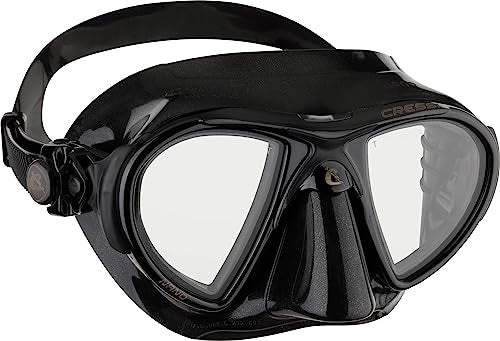 Cressi Nano 2-Lens Masks, Black/Black - Image 1