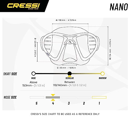 Cressi Nano 2-Lens Masks, Black/Black - Image 5