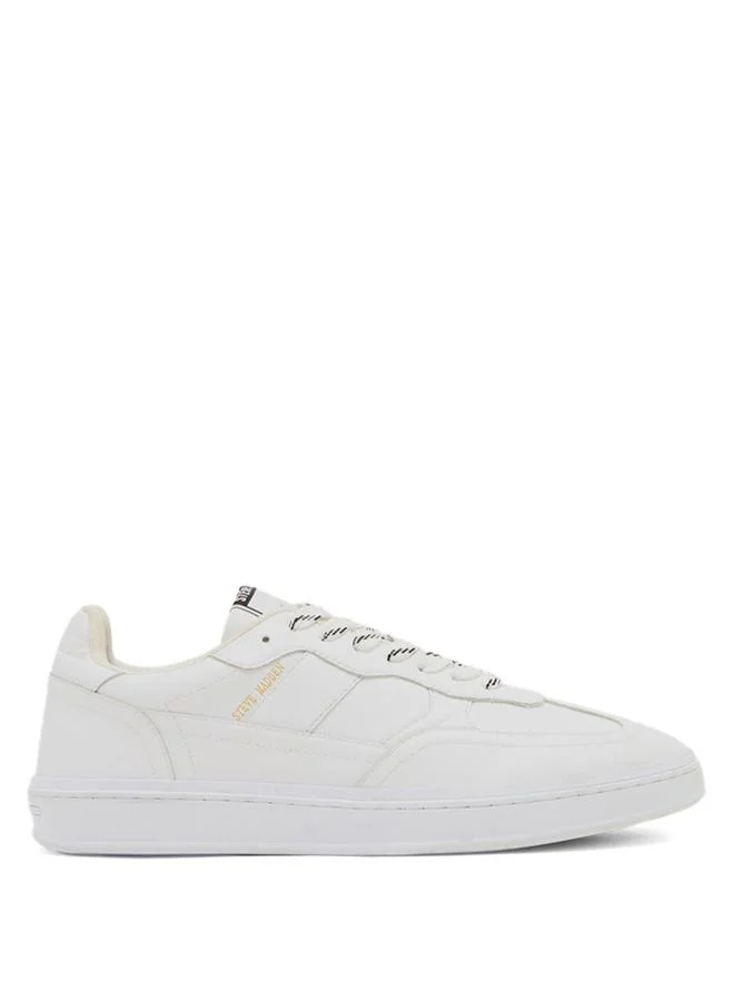 Lorcan White Men's Low-Top Sneakers