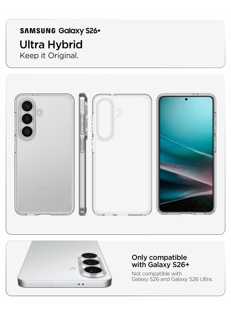Spigen Ultra Hybrid Samsung Galaxy S26 PLUS Case Cover (2026) - Crystal Clear - Image 2