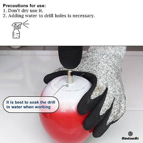 DaduoRi 1/2 inch Diamond Hole Saw, Wet Use, 1/2" Tile Hole Saw for Porcelain Tile Glass Granite Ceramic Marble Stone,12mm Drill bits x 2 Pack, Small (1/4" hex Shank) - Image 3