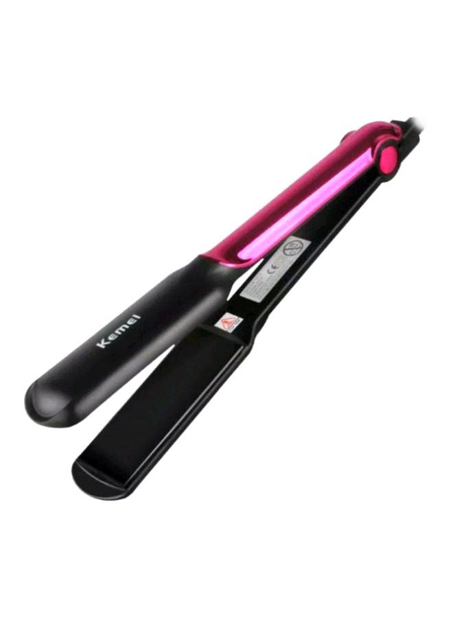 NIBEMINENT Hair Straightener Pink/Black - Image 1