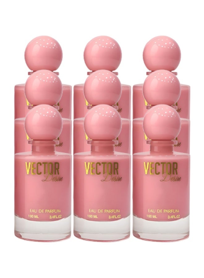 Vector 9 Pieces Vector Desire Perfume Pink 100ml EDP - Image 1