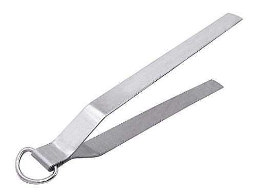 ATEVON Stainless Steel Chapati Roti Chimta with Pakkad Utensil Holder - Image 3