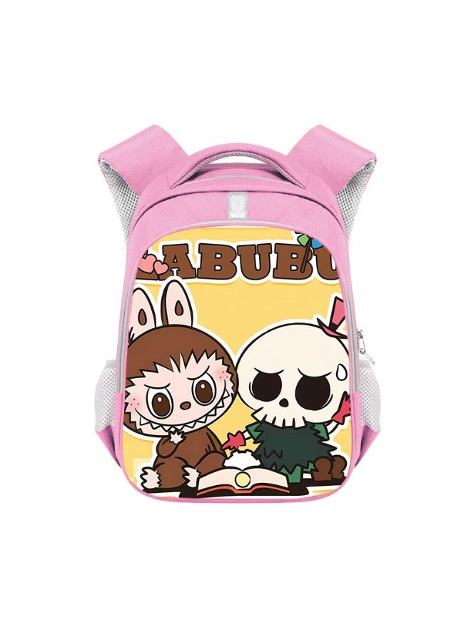 Labubu Backpack Student Large Capacity High-end Backpack Children's Wear-resistant Polyester Backpack 36*26*13CM - Image 1