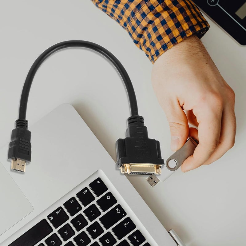 3PCS DVI to HDMI Adapter Cable Bi Directional Converter for Computer Monitor Display - Image 5