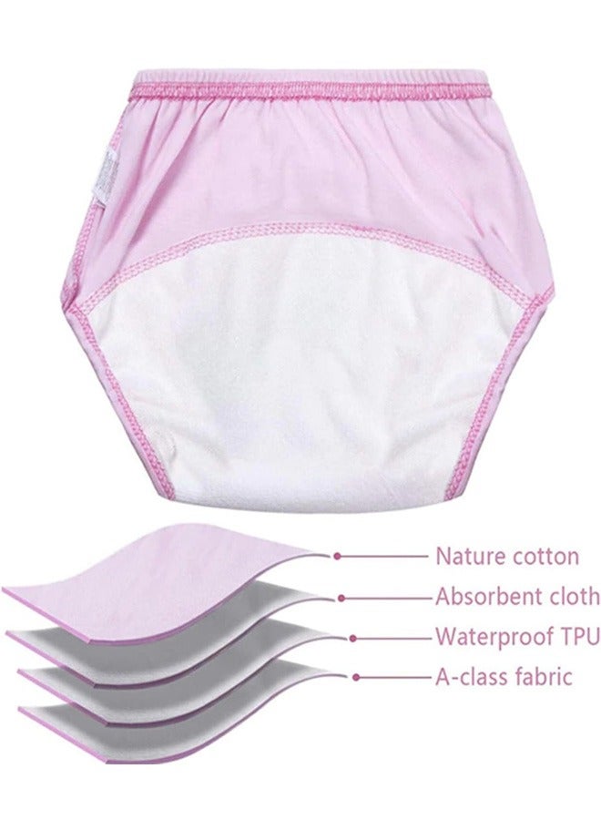 Beauenty 6 Pieces Baby Potty Training Pants, Cute Breathable Potty Training Underwear, Toddler Training Underwear for 1-3 Years Girls and Boy Strong Absorbent Cotton Training Pants  - Image 3