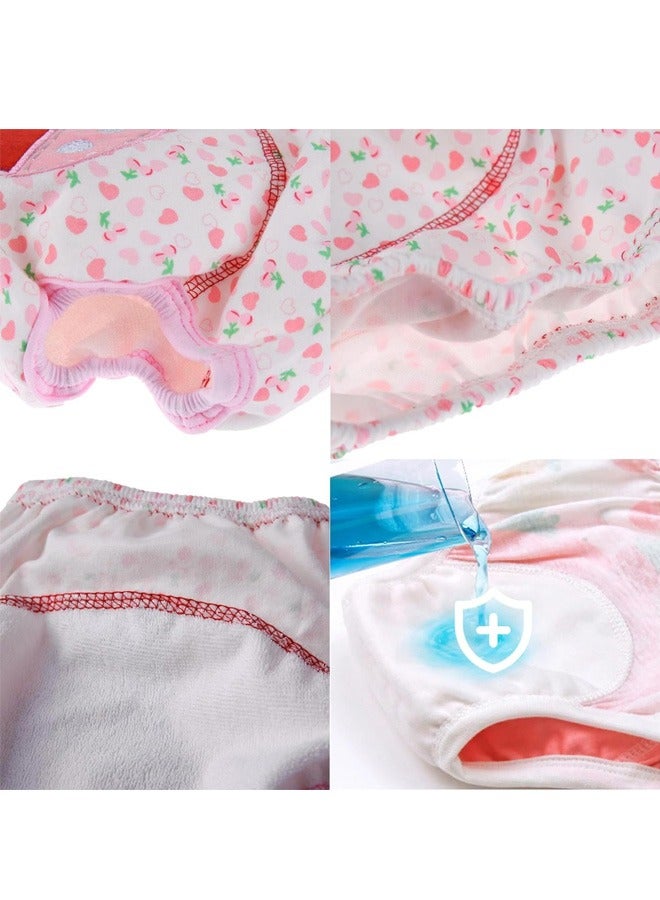 Beauenty 6 Pieces Baby Potty Training Pants, Cute Breathable Potty Training Underwear, Toddler Training Underwear for 1-3 Years Girls and Boy Strong Absorbent Cotton Training Pants  - Image 4