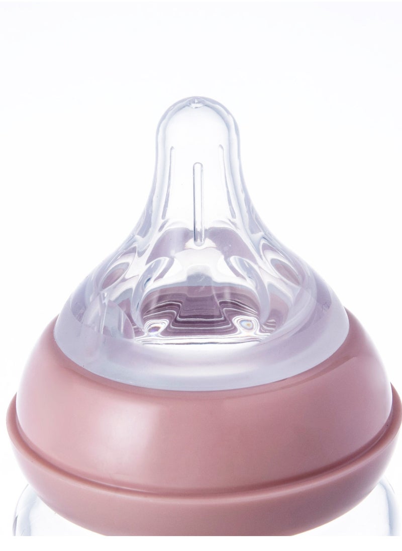 LuQu Glass Feeding Bottle Standard Neck 80ml -Pack Of 2  - Image 4