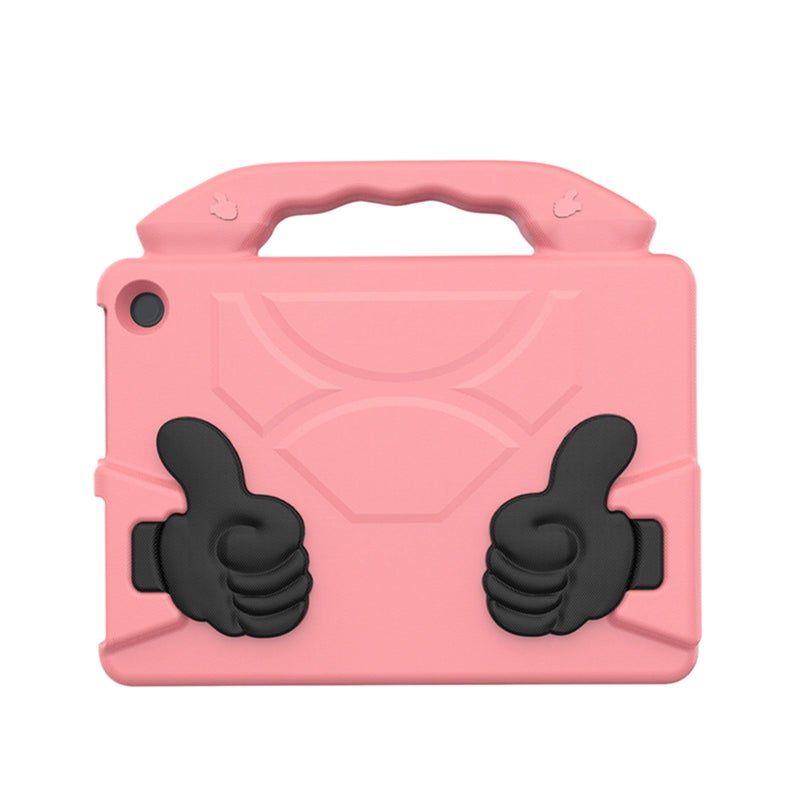 Peach Pink Shockproof EVA Cover 360 Degree Foldable Case for Fire HD10 2021 2023 Tablet - Image 2