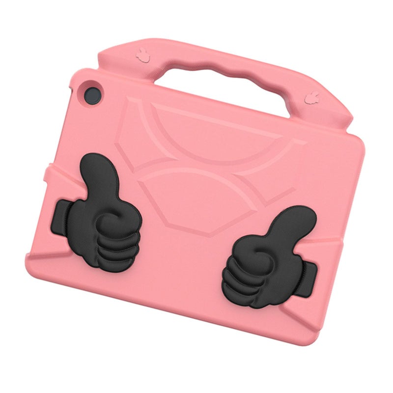 Peach Pink Shockproof EVA Cover 360 Degree Foldable Case for Fire HD10 2021 2023 Tablet - Image 5
