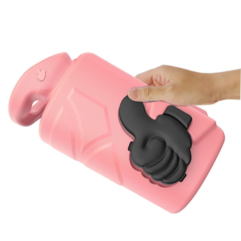 Peach Pink Shockproof EVA Cover 360 Degree Foldable Case for Fire HD10 2021 2023 Tablet - Image 3