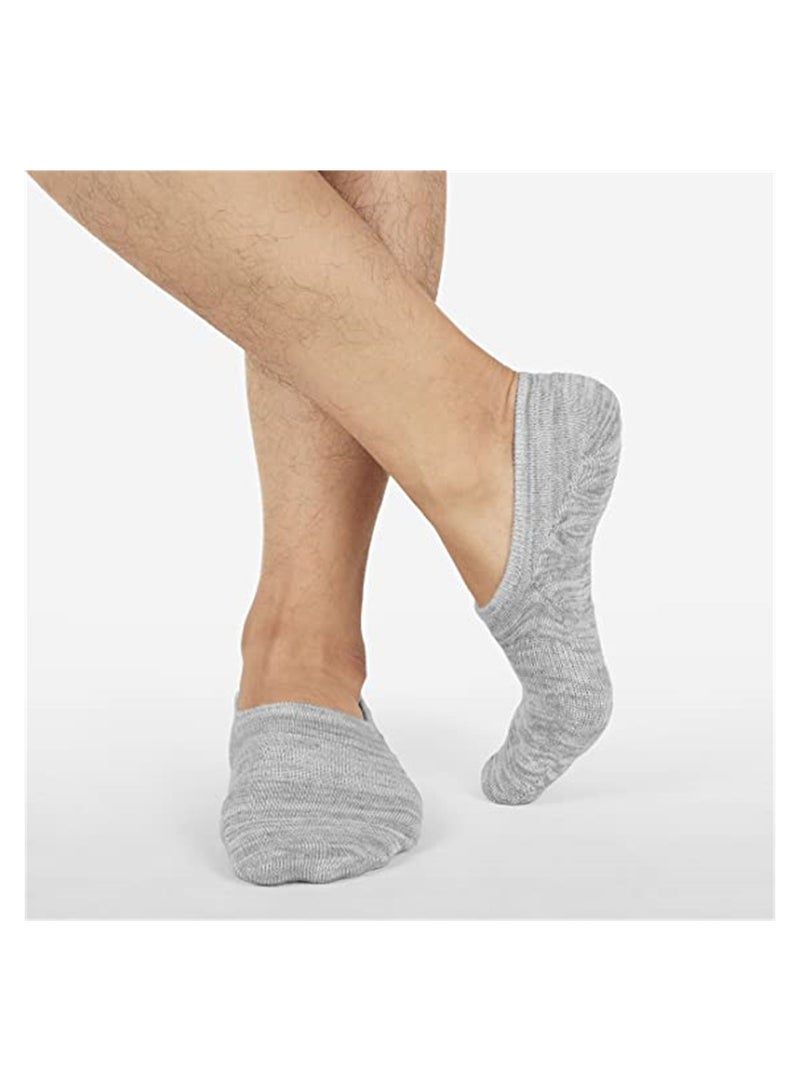 No Show Socks for Men Non Slip Cotton Low Cut Invisible Casual Ankle Socks 6 Pairs - Image 5