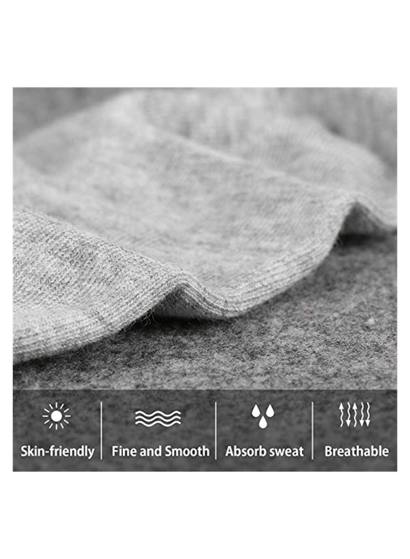 No Show Socks for Men Non Slip Cotton Low Cut Invisible Casual Ankle Socks 6 Pairs - Image 3