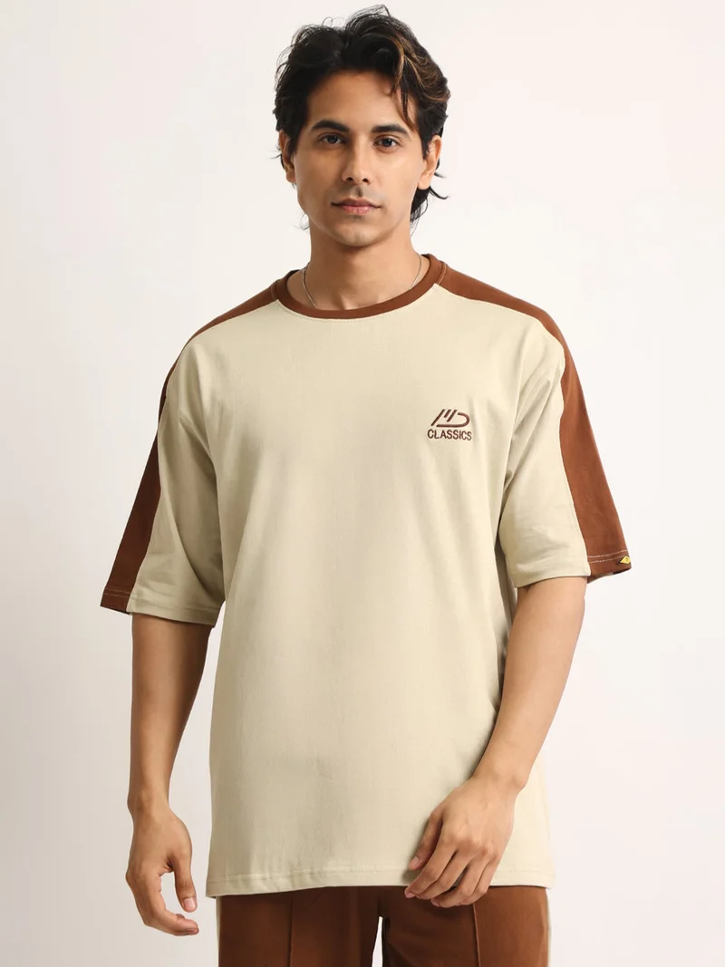 Maniac  Maniac Mens Printed Round Neck Half Sleeve Black Cotton Tshirt for Men | Best Price UAE
