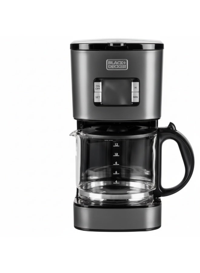 BLACK+DECKER Black & Decker Coffee Maker SSCM125-B5, Black 1.25 L 800 W SSCM125-B5, grey - Image 1