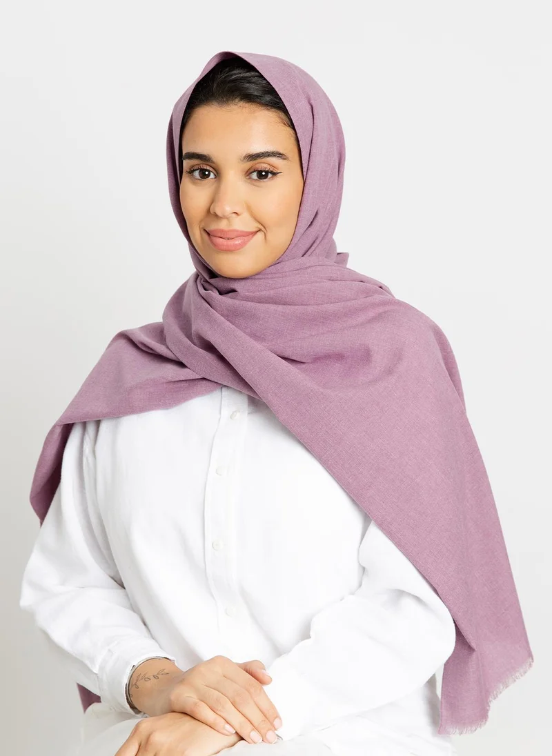 Kaafmeem Light Purple - Plain Cotton Tarha