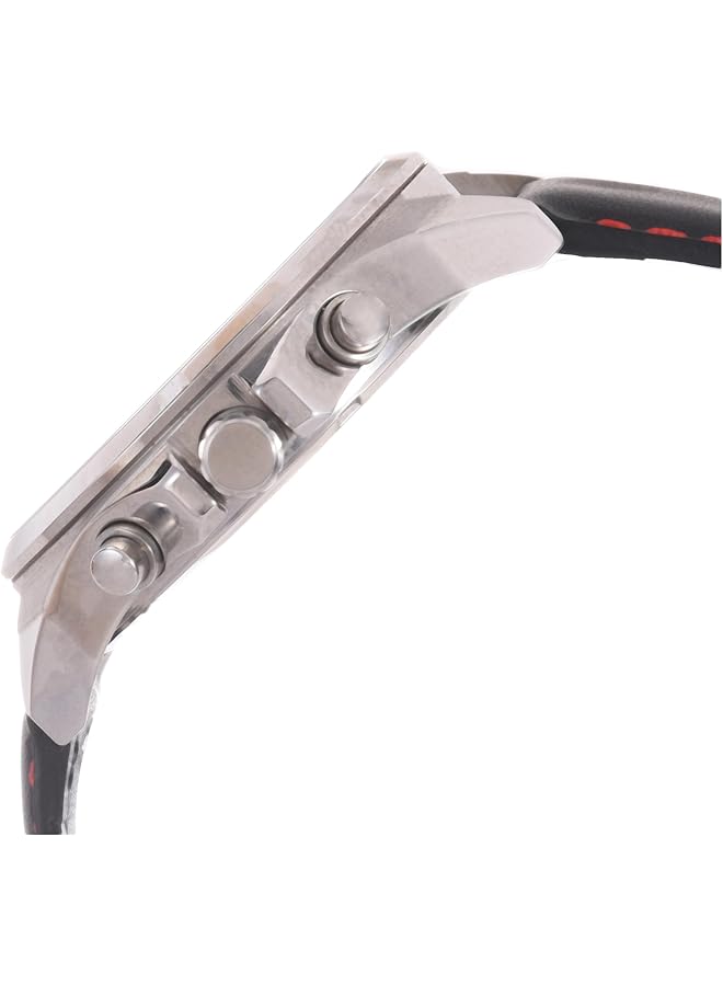 لوراس ساعة رياضية رجالية كوارتز تناظرية بسوار جلدي Rt369Gx9 - Image 2