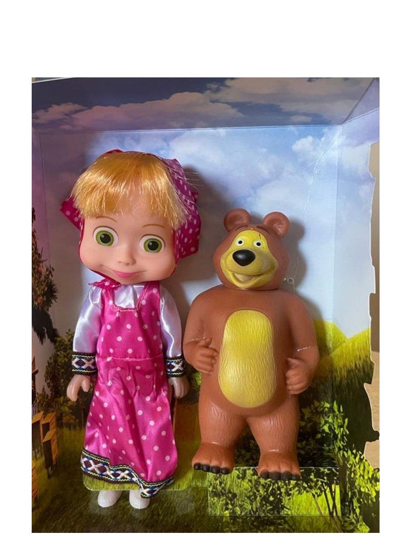 عروسه ماشا و الدب