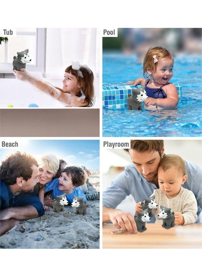 Puzzled Dollibu Wolf Bath Buddy Squirter Floating Wolf Rubber Bath Toy Fun Water Squirting Bathtime Play For Toddlers Cute And Soft Wild Life Animal Toy For The Bathtub Beach And Pool For Girls And Boys  - Image 5