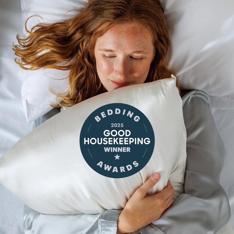 Fishers Finery 30mm 100% Pure Mulberry Silk Pillowcase, Quality Tested (White, Standard) - Image 2