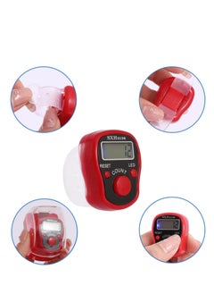Generic Digital electronic tasbeeh counter with LCD screen and LED light, 6 pieces, multi-colored  - Image 2