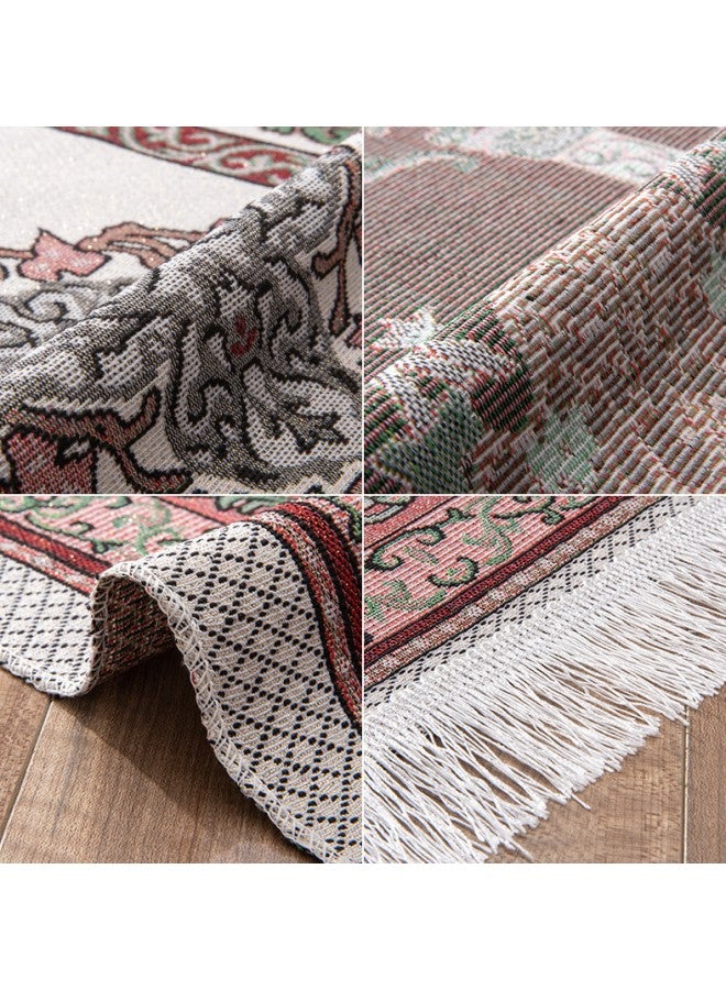 WAOKN Prayer Mat Muslim Prayer Rug, Qibla Rug Kneeling Mat Prayer Rug Prayer Floor Mat for Praying Men, Women and Children - 108x70 cm  - Image 5
