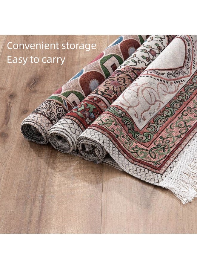 WAOKN Prayer Mat Muslim Prayer Rug, Qibla Rug Kneeling Mat Prayer Rug Prayer Floor Mat for Praying Men, Women and Children - 108x70 cm  - Image 4