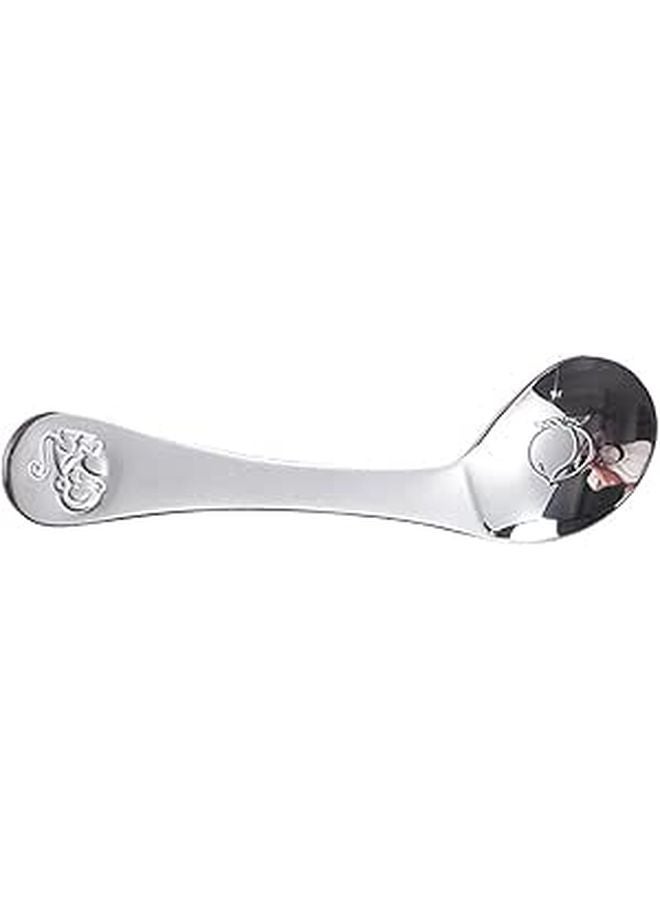 Stainless Steel Baby Self Feeding Spoon Safe Rounded Edges Training Utensil for First Stage Learning - Image 1