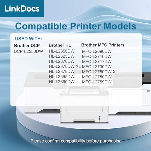 LinkDocs TN760 Toner Cartridge Replacement for Brother TN-760 TN730 to Use with HL-L2350DW HL-L2395DW HL-L2390DW HL-L2370DW MFC-L2750DW MFC-L2710DW DCP-L2550DW (Black, 4 Pack) - Image 3
