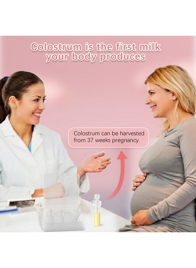 جامع اللبأ، عبوات حليب الثدي القابلة لإعادة الاستخدام مع حقيبة تخزين وفرشاة تنظيف، عبوات لبأ سيليكون 100%، خالية من BPA، جامع متعدد الاستخدامات 5 مل، 6 عبوات - Image 2