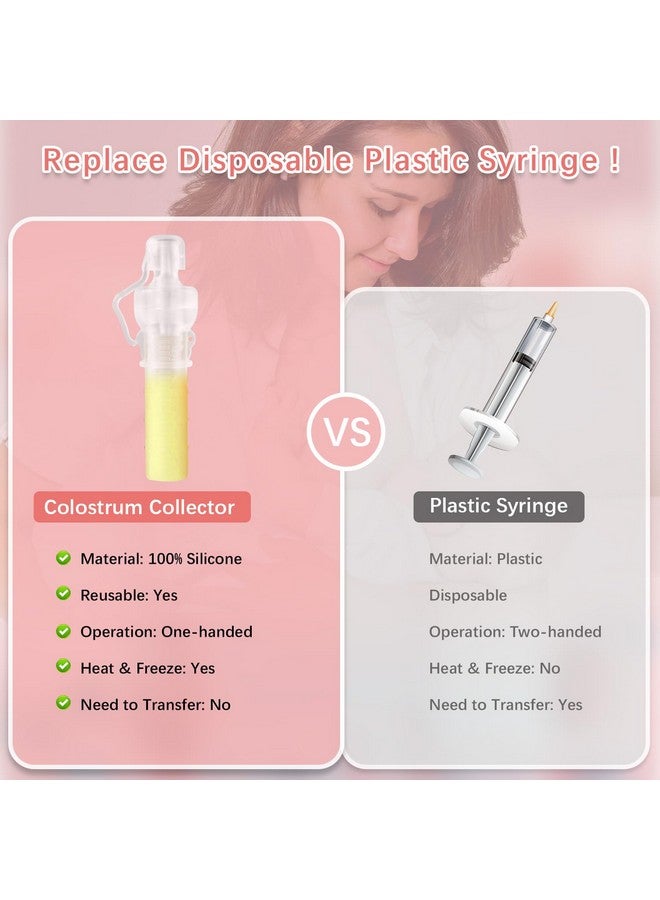 جامع اللبأ، عبوات حليب الثدي القابلة لإعادة الاستخدام مع حقيبة تخزين وفرشاة تنظيف، عبوات لبأ سيليكون 100%، خالية من BPA، جامع متعدد الاستخدامات 5 مل، 6 عبوات - Image 3
