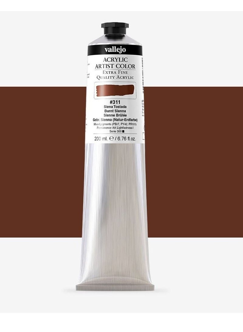 فاليجو ألوان أكريليك للفنانين بلون بني دافئ 200 مل - (17311)