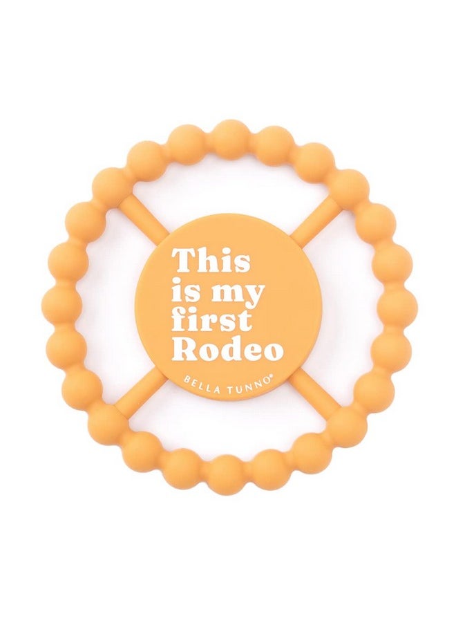 Bella Tunno - Happy Teether - Soft & Easy Grip Baby Teether Toy, Silicone Teether Ring To Help Soothe Gums, Non-Toxic And Bpa Free, First Rodeo - Image 1