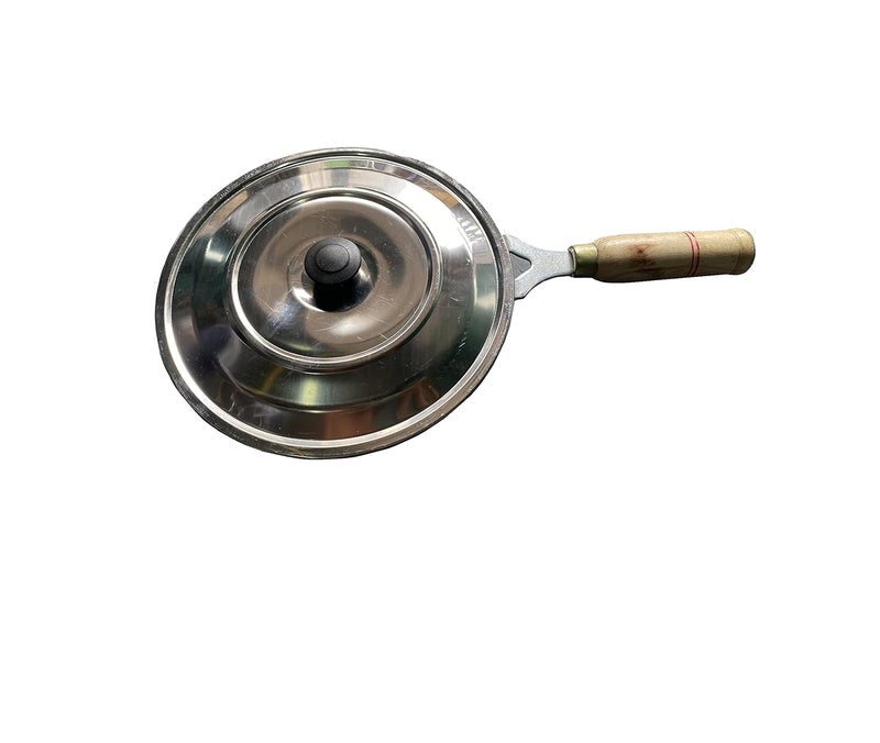 Tinax 7Cavities Pure Iron Appam Patra PaniyarrakalPaniyaramAppam PanMakerPan Cake Maker Wooden Handle 9inch - Image 5