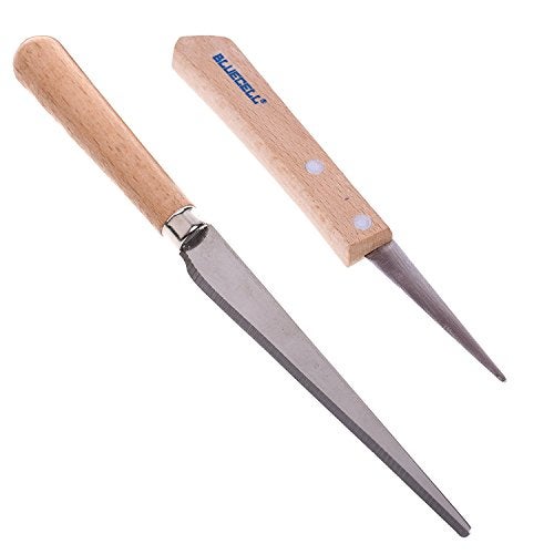 Bluecell BCP Set of 2 Wooden Handle Craft Art Tools Fettling Knife for Pottery/Sculpting/Ceramic/Polymer Clay Carving Modeling - Image 1