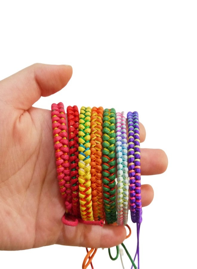 SBI Jewelry Yellow Rainbow Beach Surfer Bracelet Women Men Cousin Niece Uncle Auntie Friends Family Friendship Lucky String Bracelet - Image 4