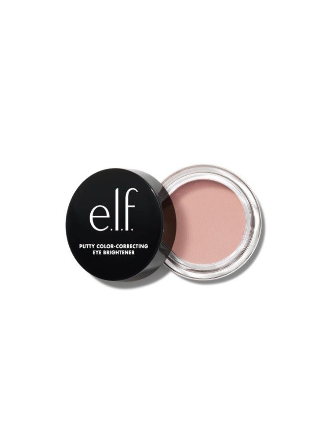 إلف e.l.f. Putty Color-Correcting Eye Brightener: مصحح لون ومُفتّح لمنطقة تحت العينين، يعمل كبرايمر ويُقلل من مظهر الهالات السوداء - تركيبة نباتية ولم تُختبر على الحيوانات - درجة Fair (فاتح) - 4.2 غرام - Image 1