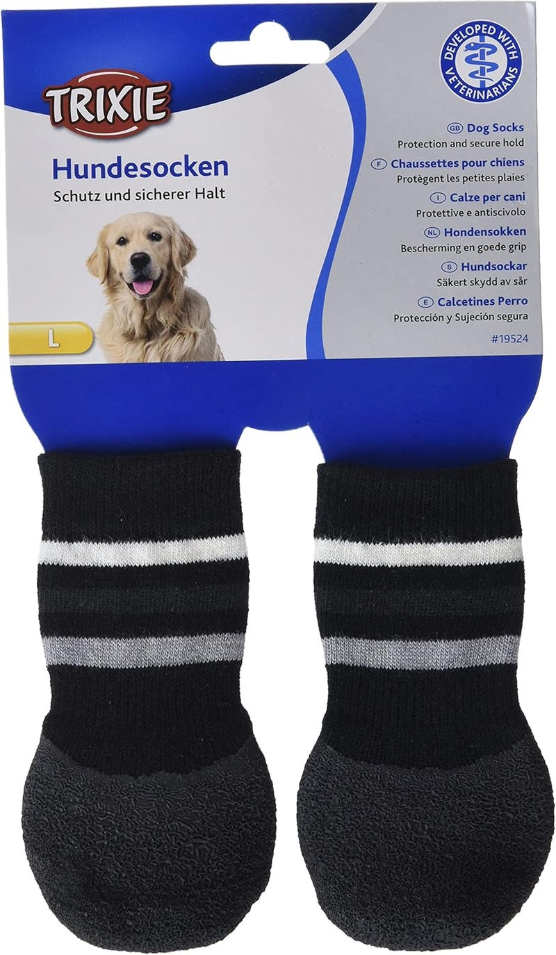 Trixie Non-Slip Dog Socks - Large - Image 1