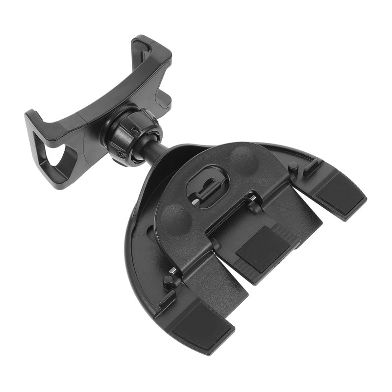 Rotating Car Phone Holder Cd Port Mount One Handed Operation Black - Image 2