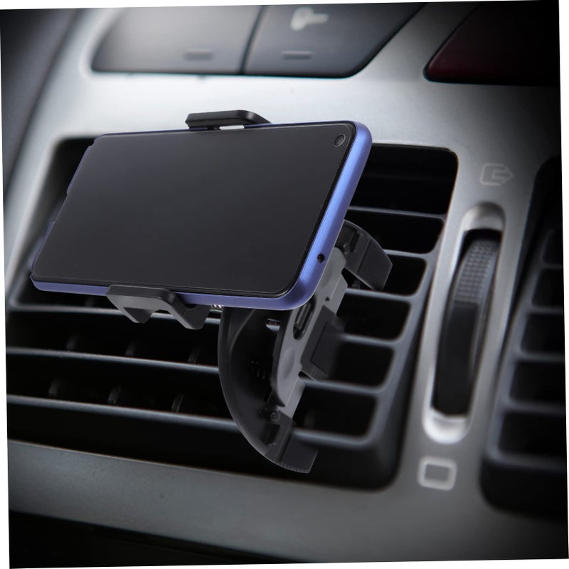 Rotating Car Phone Holder Cd Port Mount One Handed Operation Black - Image 4