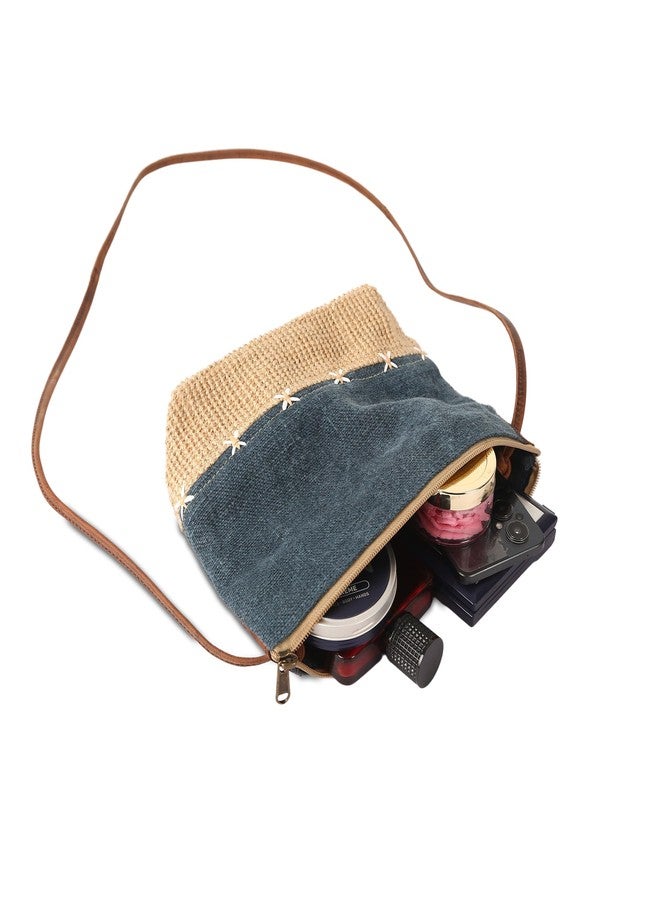 KomalC Canvas Crossbody Sling Bag for Women - Stylish & Lightweight Small Shoulder Bag with Secure Zipper - Sustainable & Spacious Handbag for Travel, Shopping, and Daily Use - Image 4