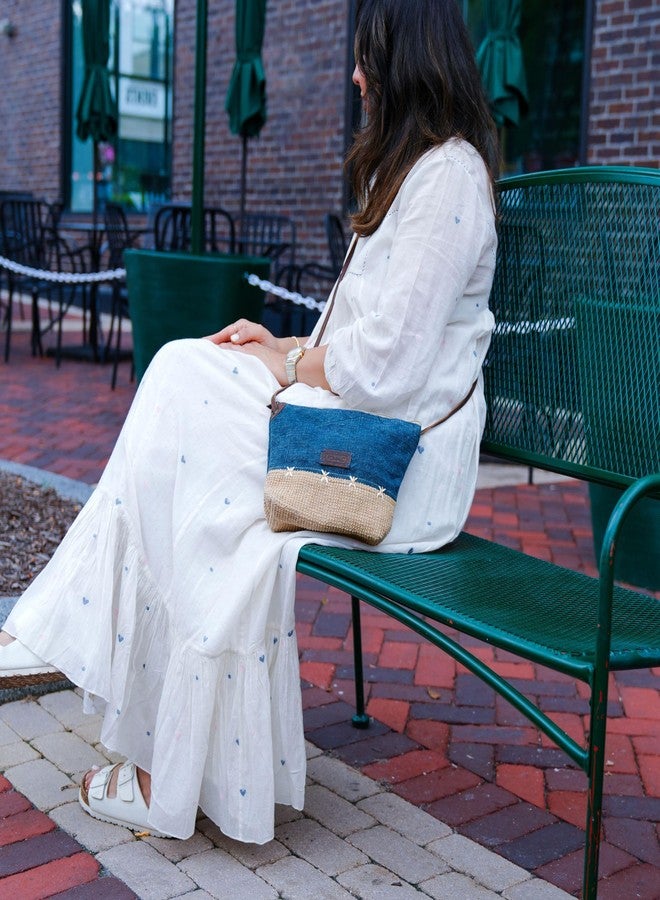 KomalC Canvas Crossbody Sling Bag for Women - Stylish & Lightweight Small Shoulder Bag with Secure Zipper - Sustainable & Spacious Handbag for Travel, Shopping, and Daily Use - Image 5