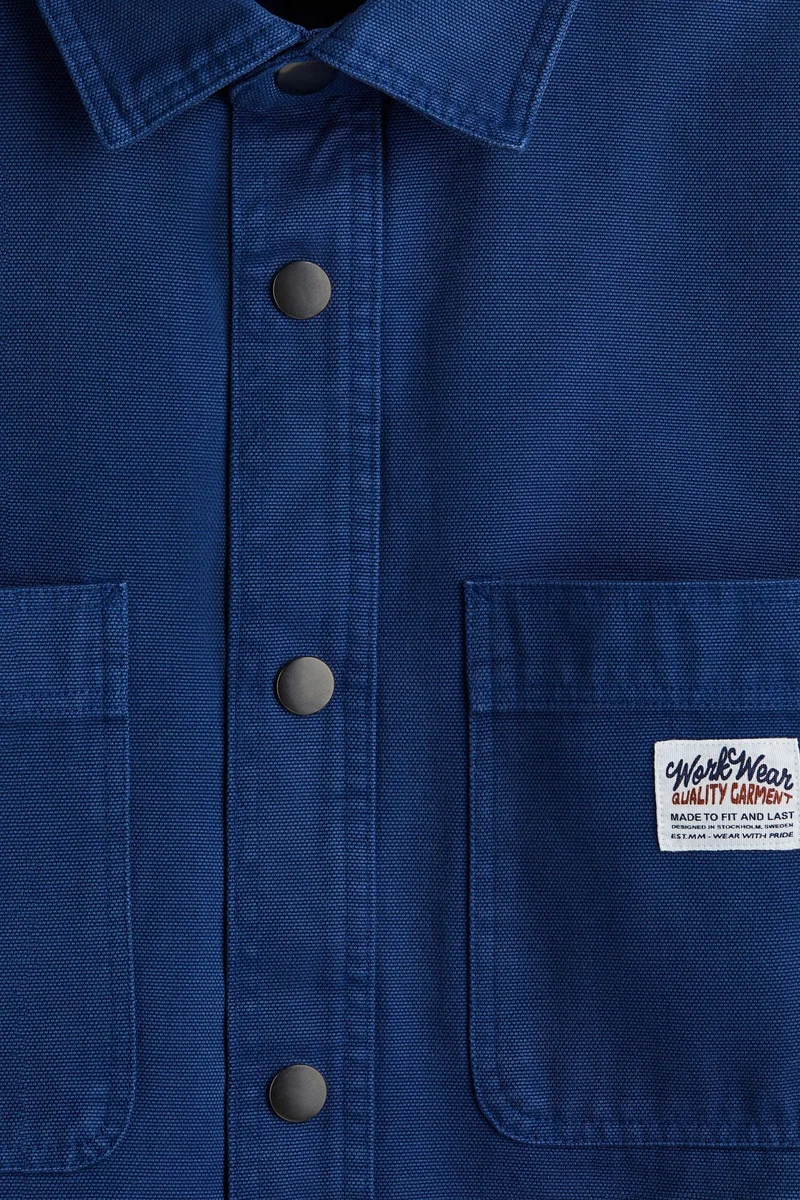 H&M  Oversized Fit Canvas overshirt for Men | Best Price UAE
