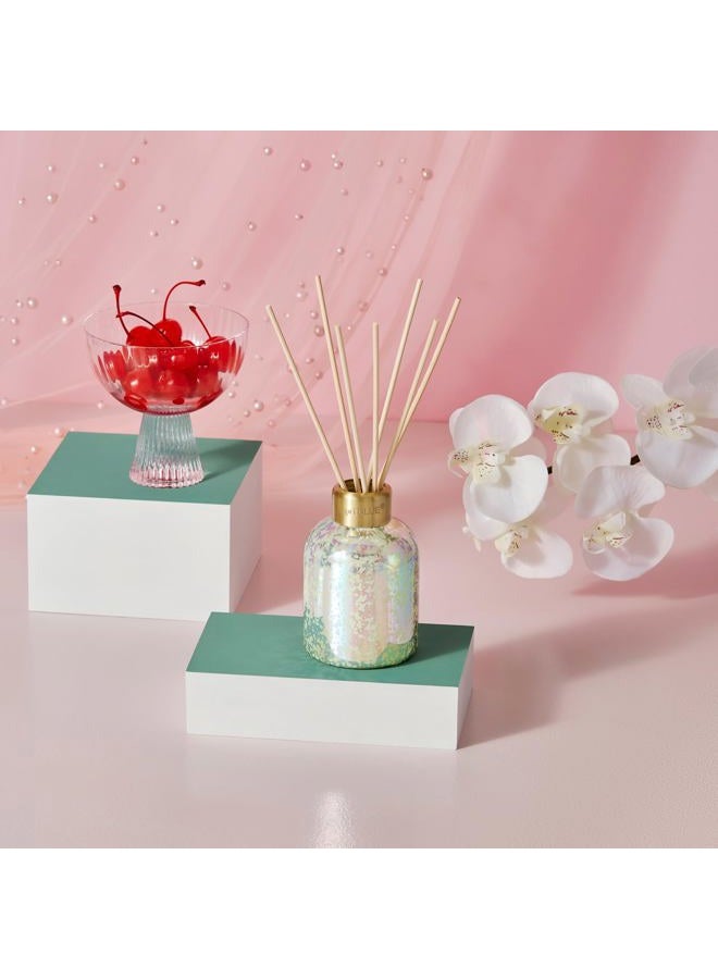 Capri Blue Reed Diffuser - Reed Diffuser Set Includes Scented Oil, Sticks, and Mercury Iridescent Glass Bottle - Home Decor Room Fresheners - Honeydew Crush (5.7 fl oz) - Image 2