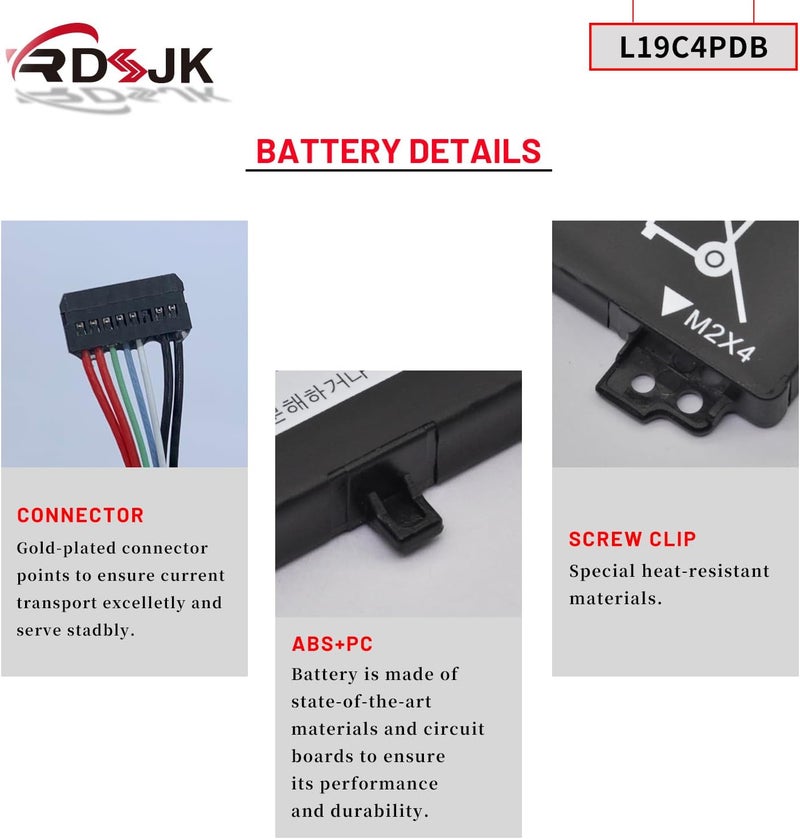 L19M4PDB L19C4PDB Laptop Battery for Lenovo ThinkBook 14s Yoga ITL ThinkBook 14 2021 G2 ITL ARE 14 G3 ITL ACL G4 ABA IAP 15 G2 ARE ITL G3 ACL ITL G4 IAP ABA Series 5B10Z21201 5B10Z21209 15.36V 60Wh - Image 5