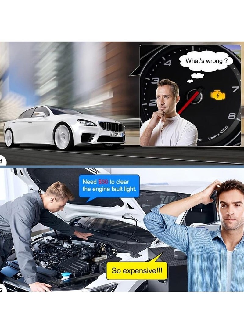 Car Fault Detector,Improved Car  Wifi Obdi Scanner Obdi Scanning Tool Code Reader Adapter Check Engine Light Diagnostic Tool,Compatible With IOS and Android Android,App Incardoc,Obd Fusion - Image 3