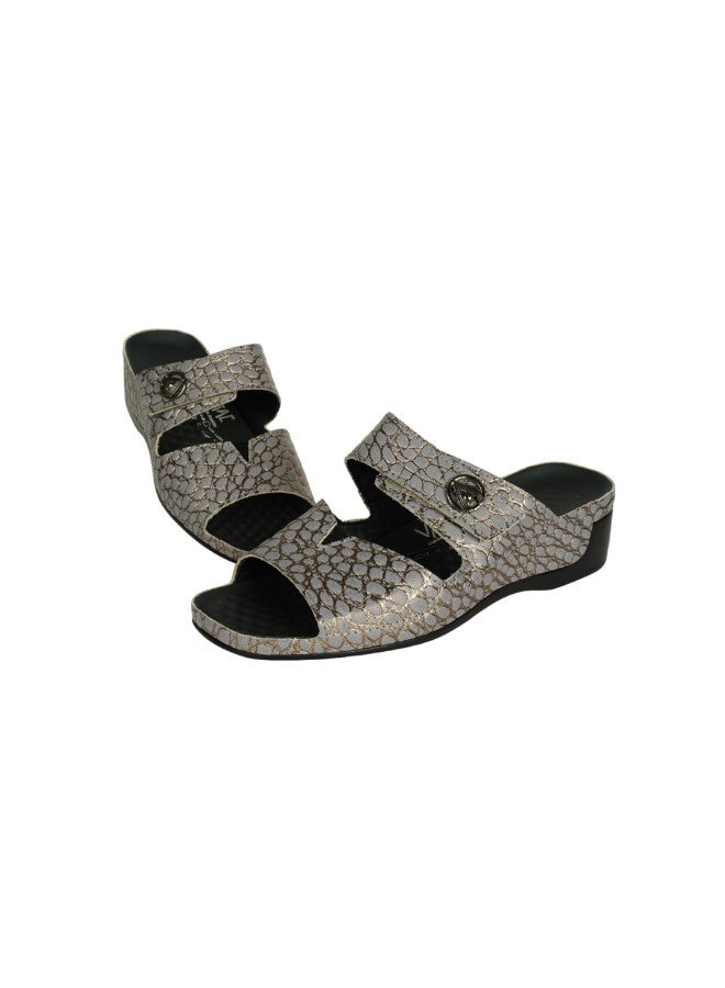 VITAL 148-1056 Vital Ladies Tina - Reptil Sandals 08066 Grey - Image 3