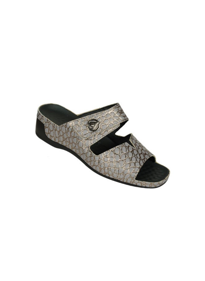 VITAL 148-1056 Vital Ladies Tina - Reptil Sandals 08066 Grey - Image 1